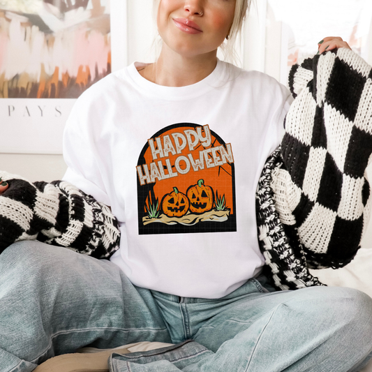 HAPPY HALLOWEEN JAC-O-LANTERNS - DTF TRANSFER