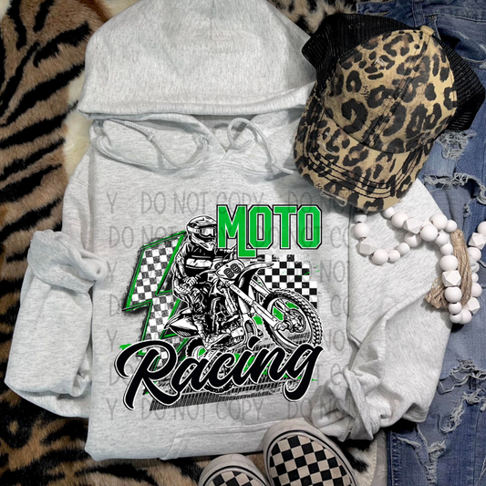 MOTO RACING GREEN - DTF TRANSFER