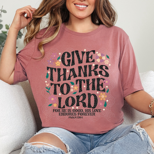 GIVE THANKS DARK - DTF TRANSFER