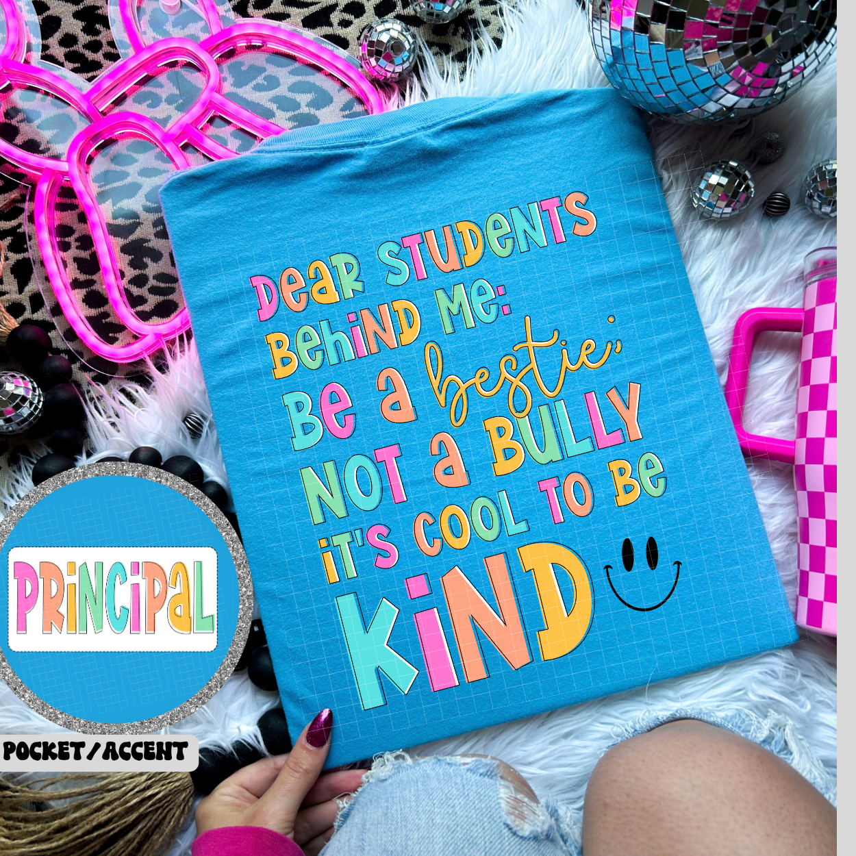 BE KIND - PRINCIPAL POCKET - DTF TRANSFER