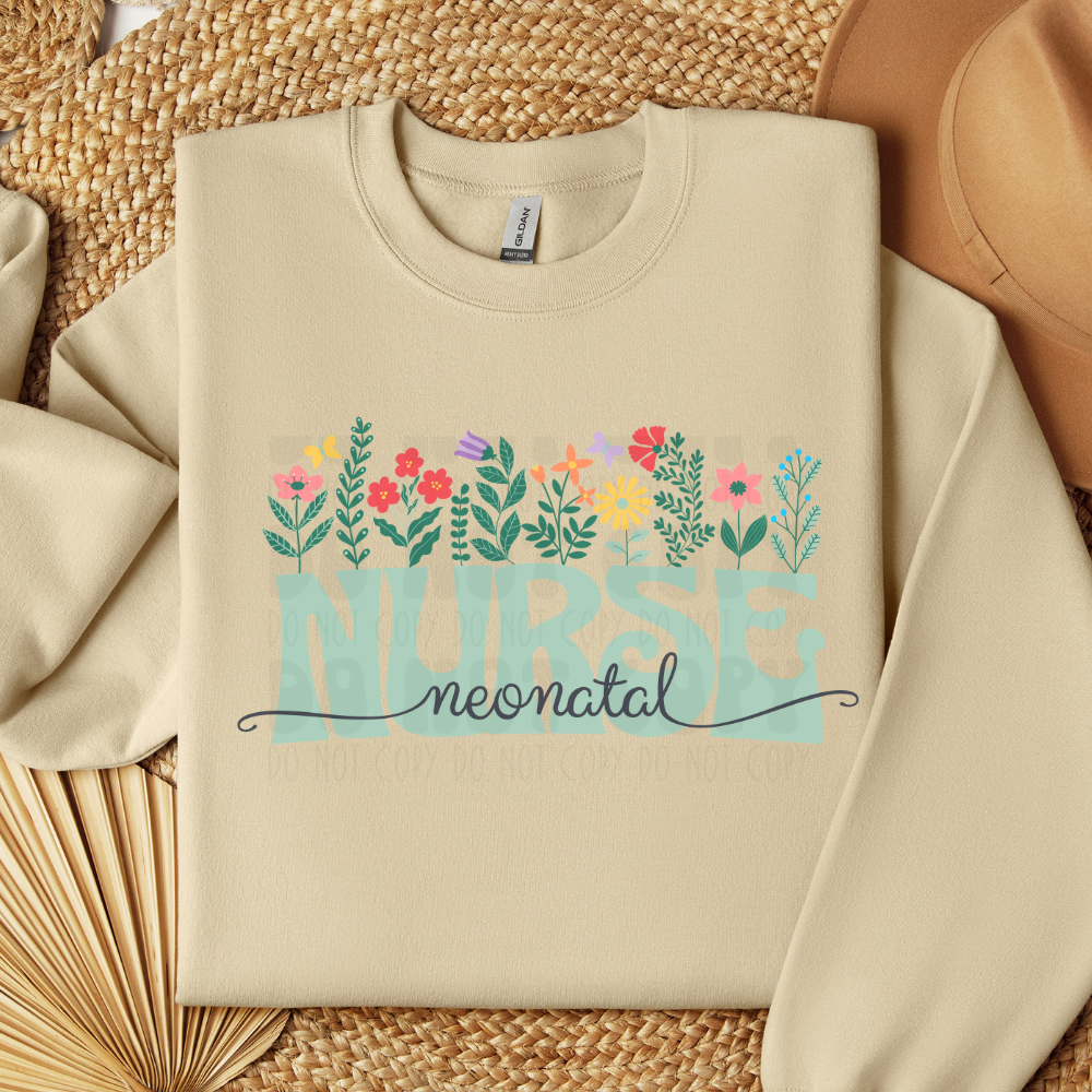 FLORAL NEONATAL NURSE - DTF TRANSFER