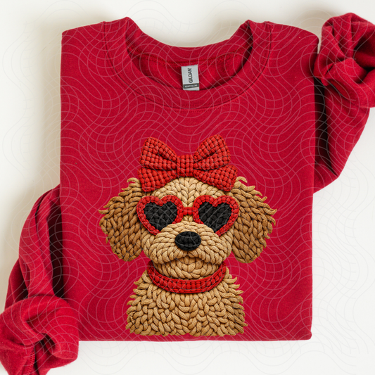 FAUX YARN DOG - DTF TRANSFER