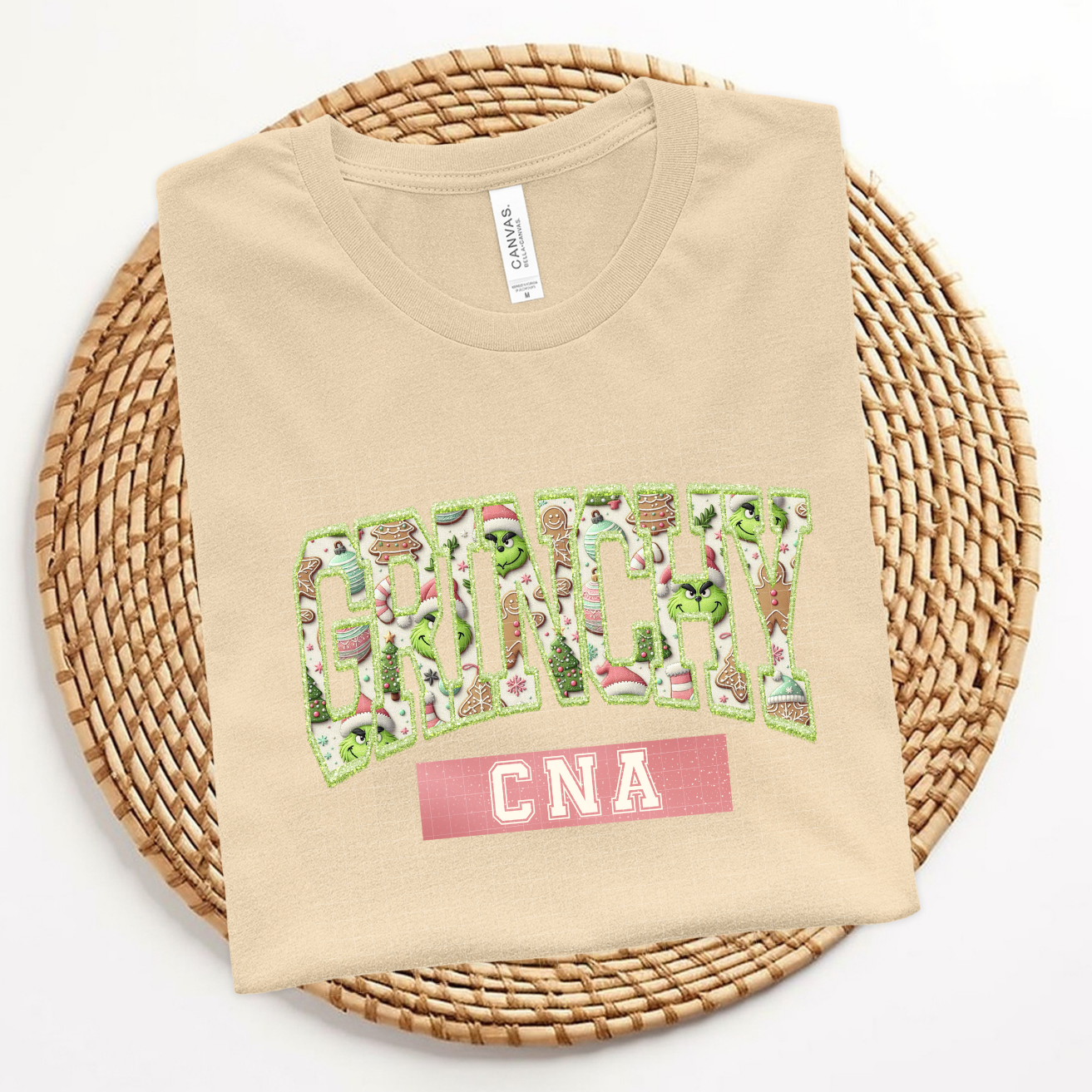 FAUX EMBROIDERY GREEN GUY CNA - DTF TRANSFER