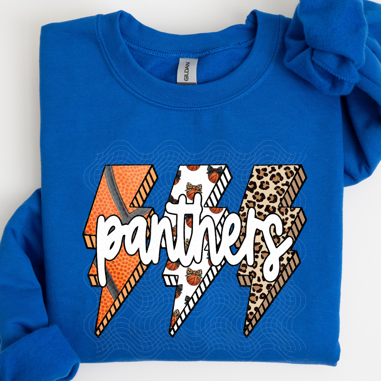 PANTHERS BASKETBALL BOLTS - DTF TRANSFER