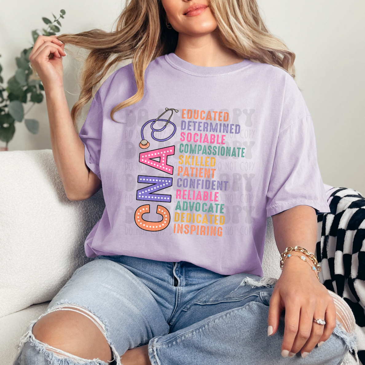 CNA POLKA DOT LIST - DTF TRANSFER