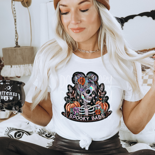 SPOOKY BABE SKELLIE - DTF TRANSFER