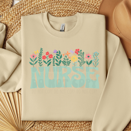 FLORAL NURSE - DTF TRANSFER