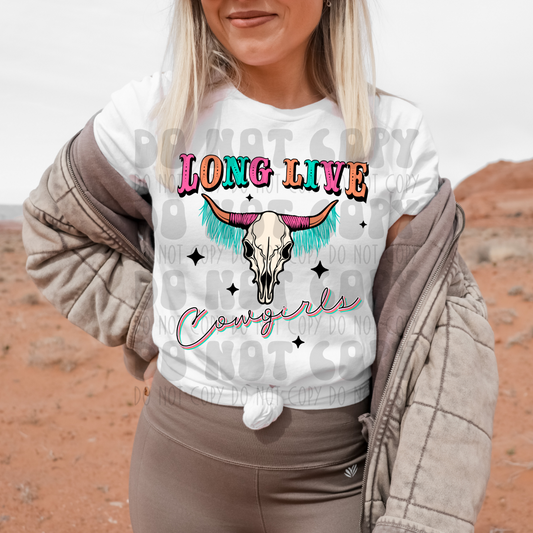 LONG LIVE COWGIRLS COLORED - DTF TRANSFER