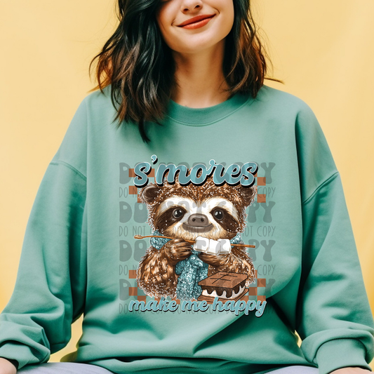 SMORES MAKE ME HAPPY - DTF TRANSFER