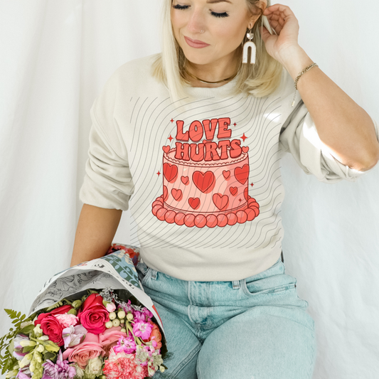 LOVE HURTS CAKE - DTF TRANSFER