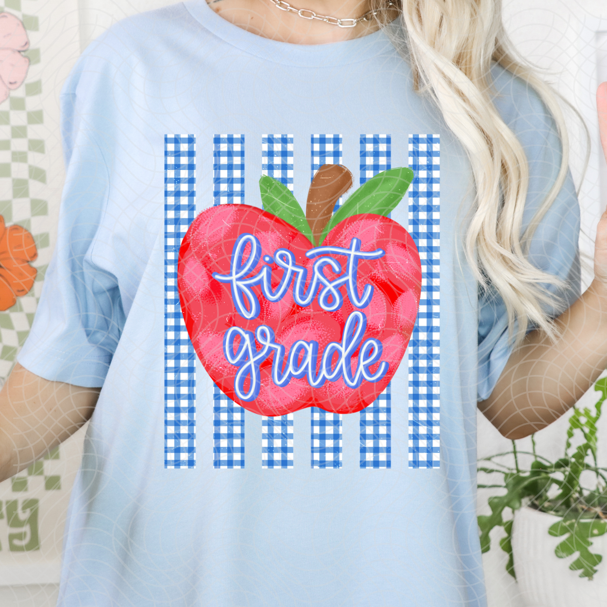 FIRST GRADE APPLE - DTF TRANSFER