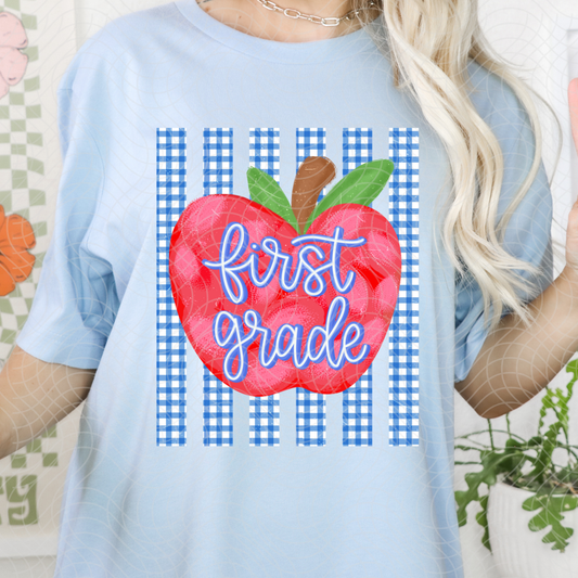 FIRST GRADE APPLE - DTF TRANSFER