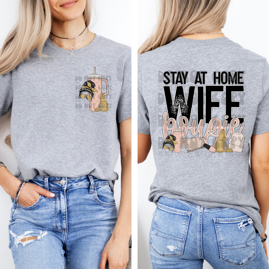 STAY AT HOME WIFE BOUGIE W/ POCKET - DTF TRANSFER