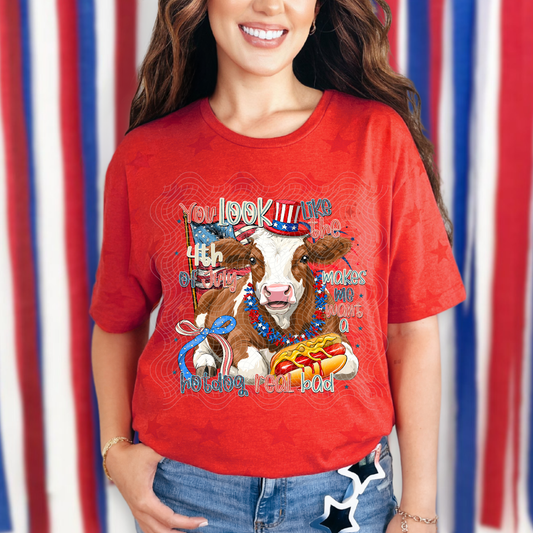 COW, YOU LOOK LIKE THE 4TH OF JULY - DTF TRANSFER