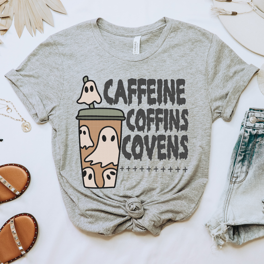 CAFFEINE COFFINS COVENS - DTF TRANSFER