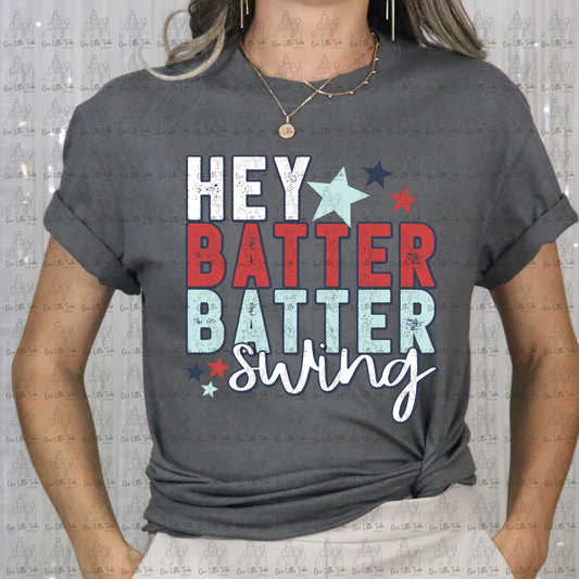 RETRO HEY BATTER BATTER SWING - DTF TRANSFER