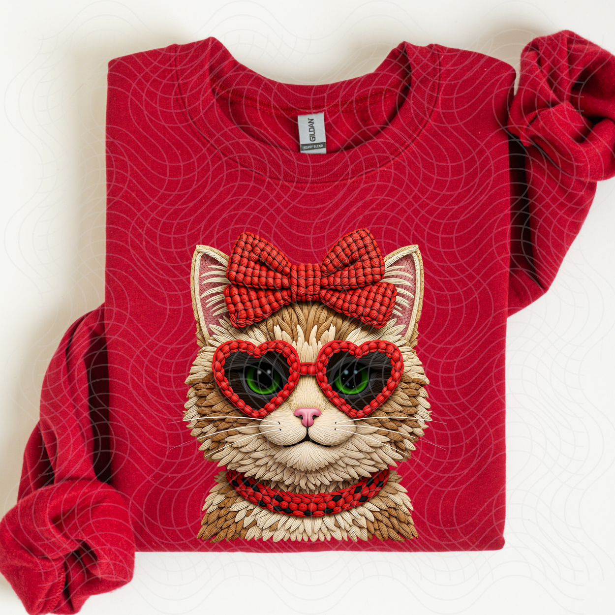 FAUX YARN CAT - DTF TRANSFER