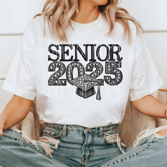 SENIOR 2025 RHINESTONES - DTF TRANSFER
