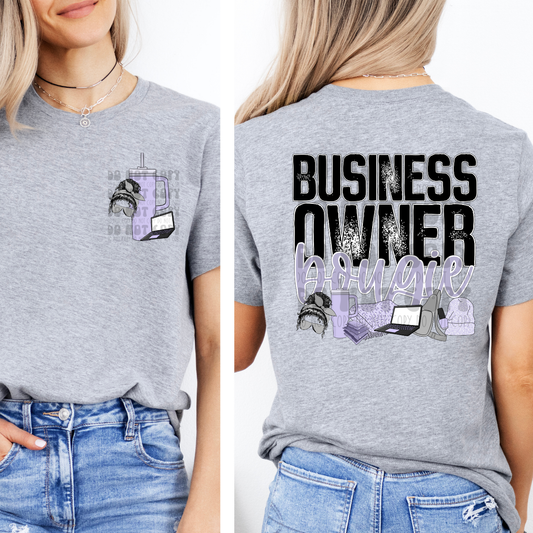 BUSINESS OWNER BOUGIE W/ POCKET - DTF TRANSFER