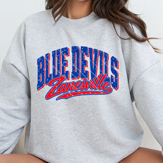 BLUE DEVILS ARCH - DTF TRANSFER