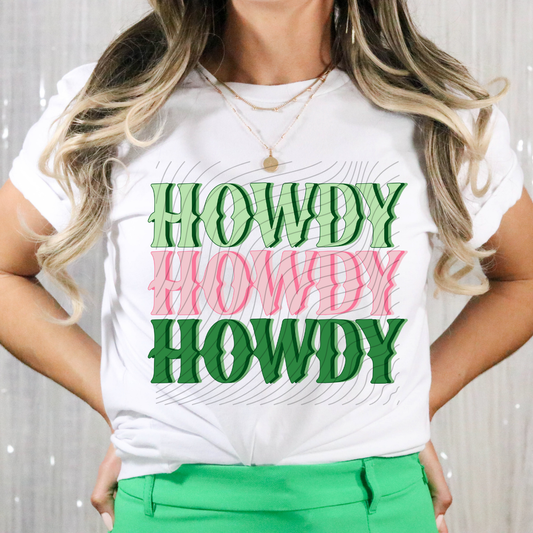 HOWDY STACKED - DTF TRANSFER