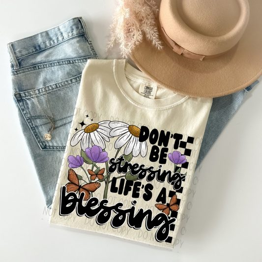 LIFES A BLESSING - DTF TRANSFER