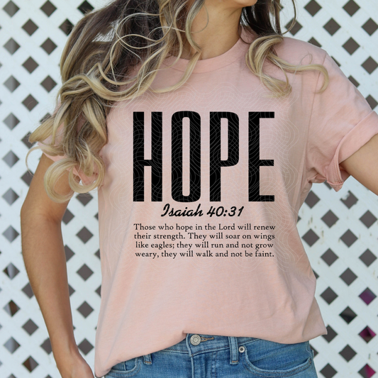 HOPE BLK - DTF TRANSFER