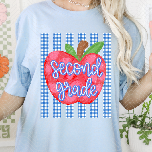 SECOND GRADE APPLE - DTF TRANSFER