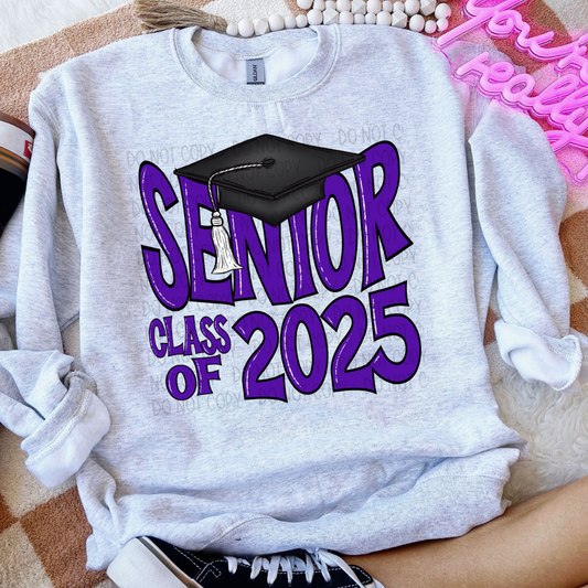 SENIOR 2025 PURPLE - DTF TRANSFER