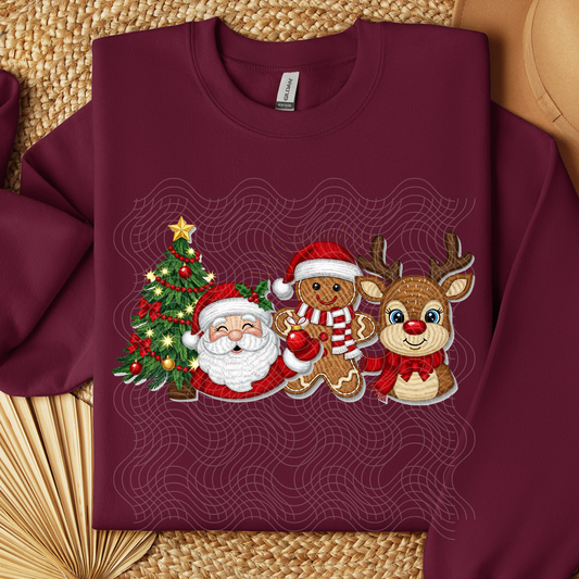 FAUX YARN CHRISTMAS ELEMENTS - DTF TRANSFER