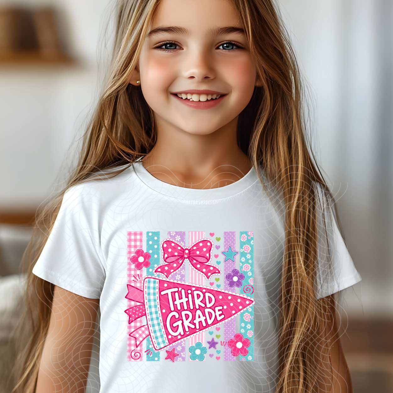 THIRD GRADE PINK PENDANT - DTF TRANSFER