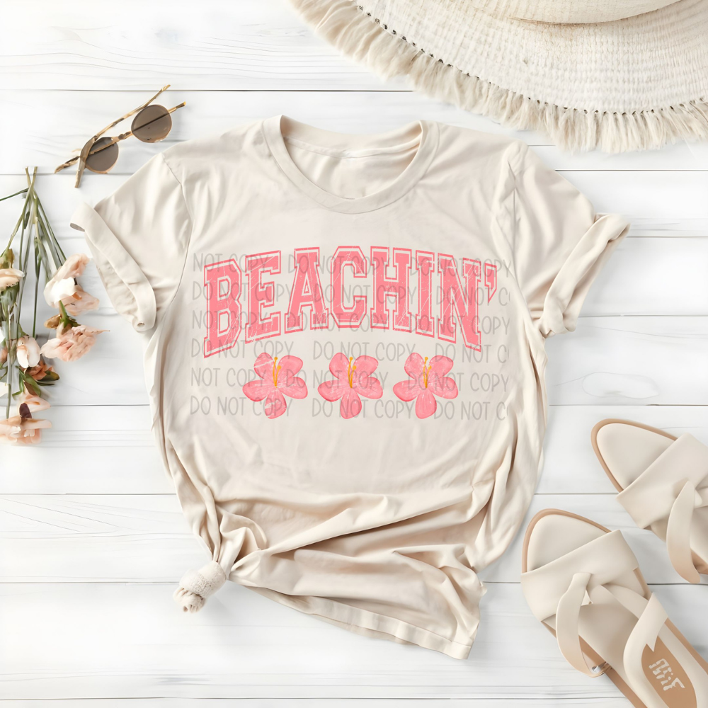 BEACHIN' PINK - DTF TRANSFER