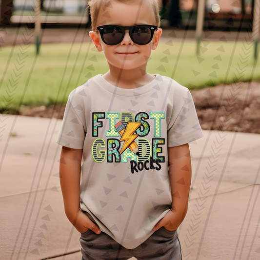FIRST GRADE FAUX EMBROIDERY BOY - DTF TRANSFER