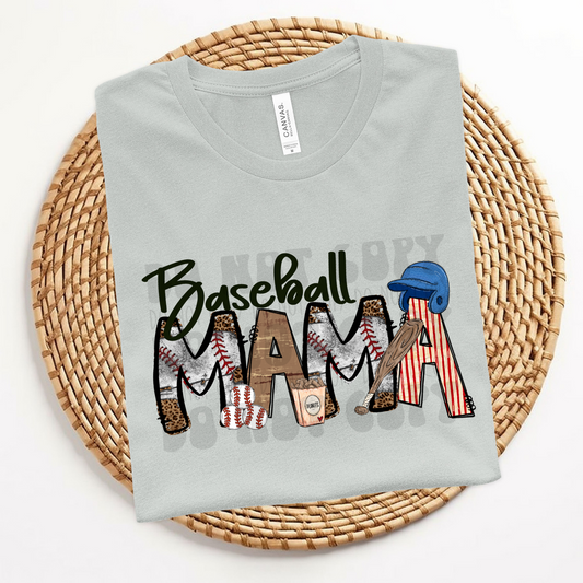 BASEBALL MAMA ELEMENTS - DTF TRANSFER