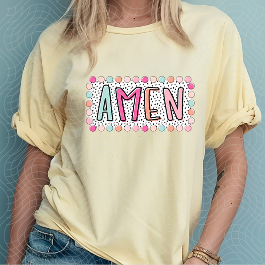 AMEN POLKA DOTS - DTF TRANSFER