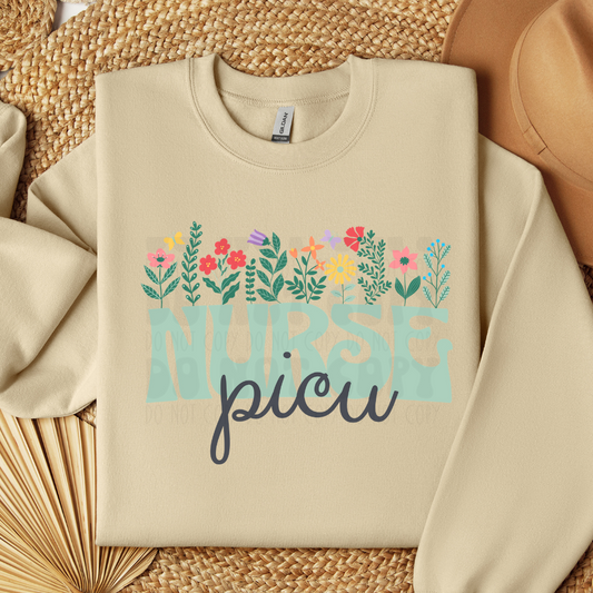 FLORAL PICU NURSE - DTF TRANSFER