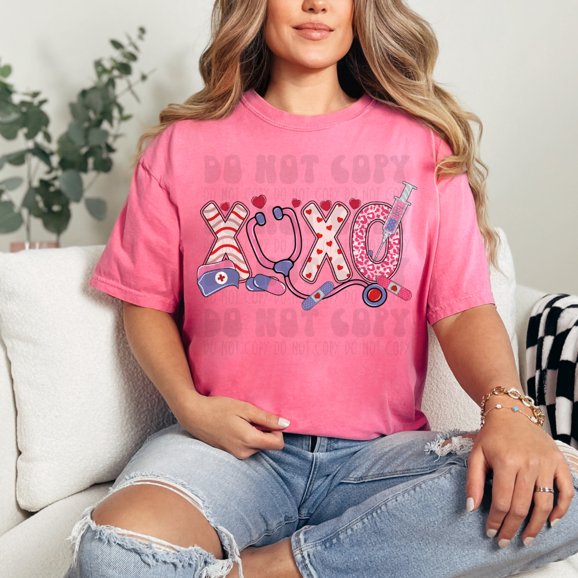 XO XO MEDICAL VALENTINES - DTF TRANSFER