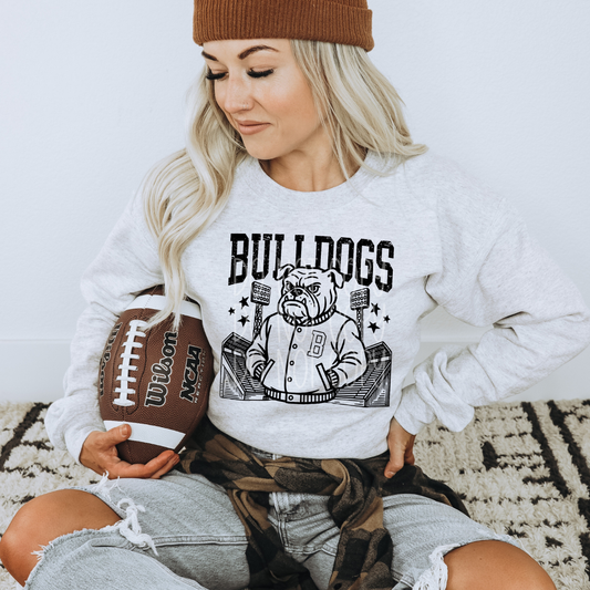 BULLDOGS MASCOT FOOTBALL - DTF TRANSFER