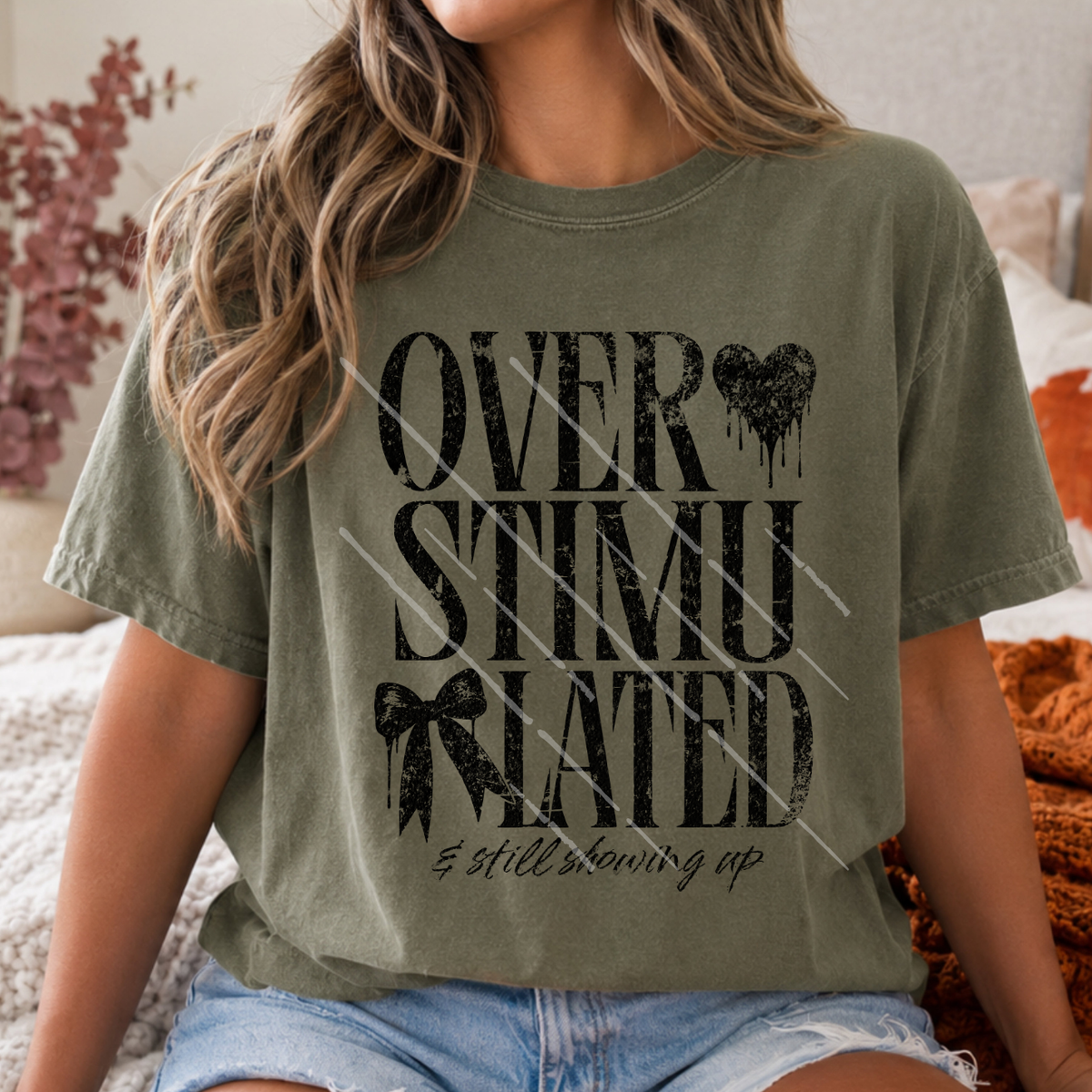 OVERSTIMLATED BLK - DTF TRANSFER