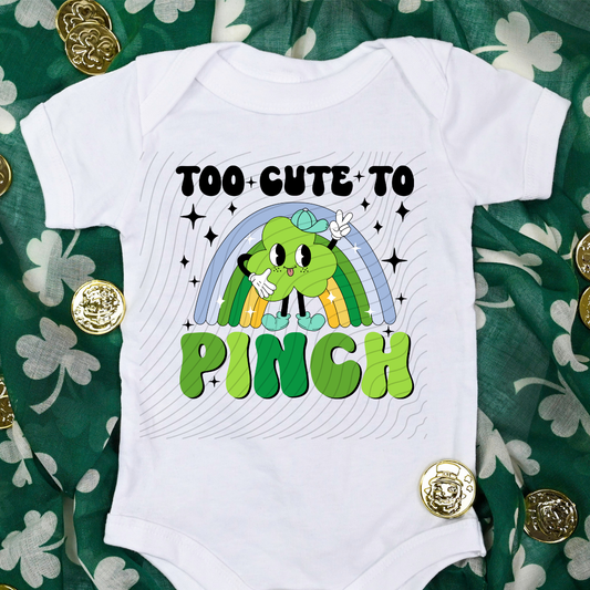 TO CUTE TO PINCH BLUE - DTF TRANSFER
