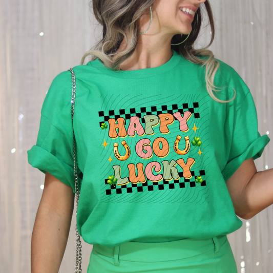 HAPPY GO LUCKY - DTF TRANSFER