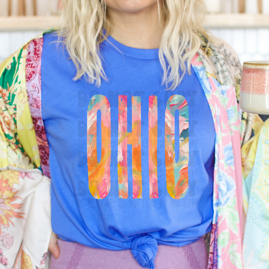 OHIO SPRING BRUSHSTROKE - DTF TRANSFER