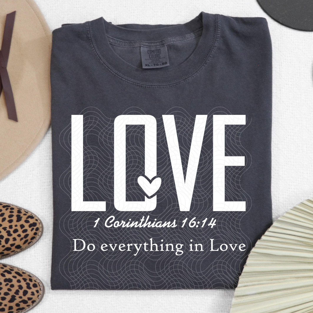 LOVE WHT - DTF TRANSFER