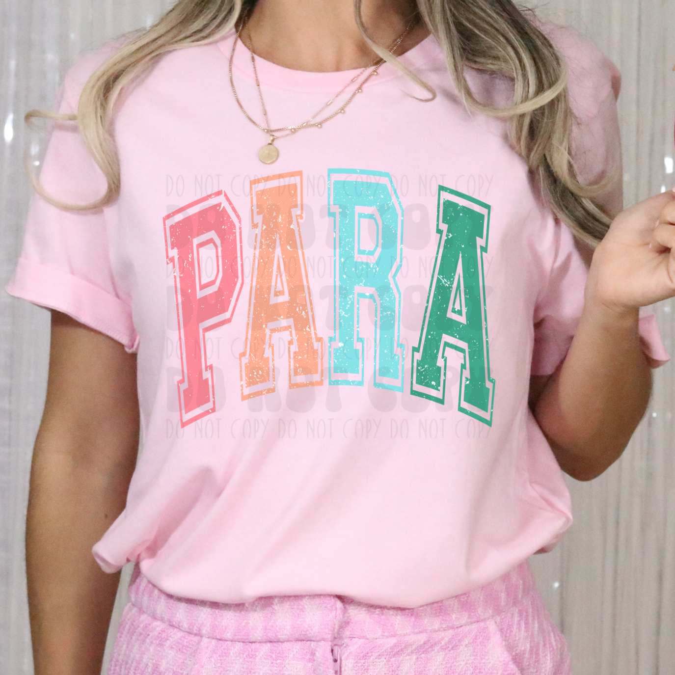 PARA VARSITY DISTRESSED - DTF TRANSFER