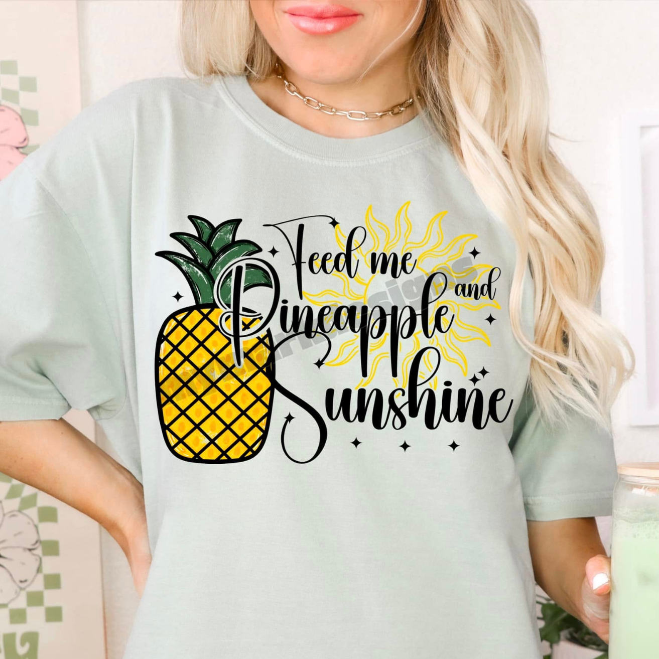 PINEAPPLE AND SUNSHINE - DTF TRANSFER