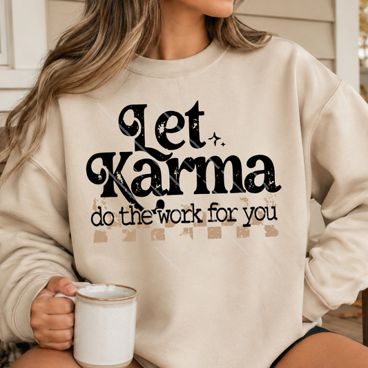 LET KARMA BLK - DTF TRANSFER