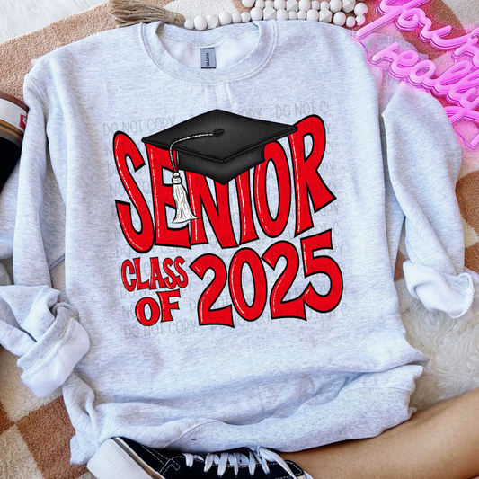 SENIOR 2025 RED - DTF TRANSFER