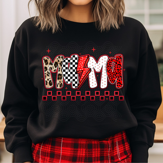 MAMA RED, BLK, LEOPARD - DTF TRANSFER