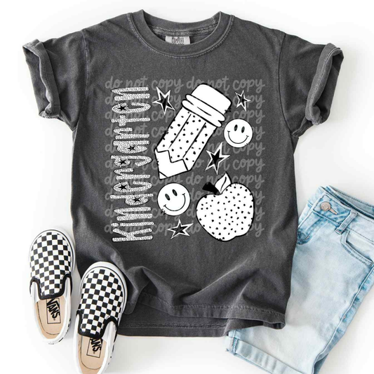 KINDERGARTEN POLKA DOT - DTF TRANSFER