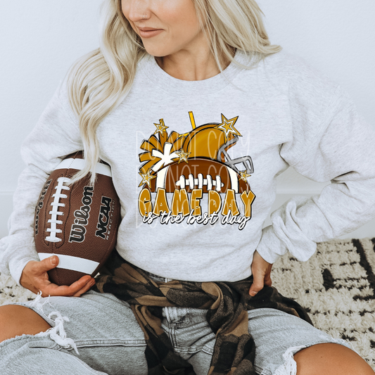 GAME DAY IS THE BEST DAY GOLD - DTF TRANSFER